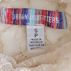 Urban Outfitters Cream Lace Blouse Women's Cream Shirt